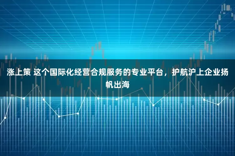 涨上策 这个国际化经营合规服务的专业平台，护航沪上企业扬帆出海