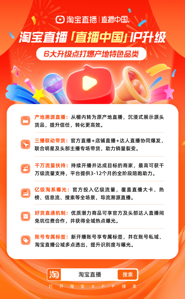 广信配资 把直播间搬进原产地，淘宝直播推出千万流量、免坑位费与三播协同打爆产地特色品类